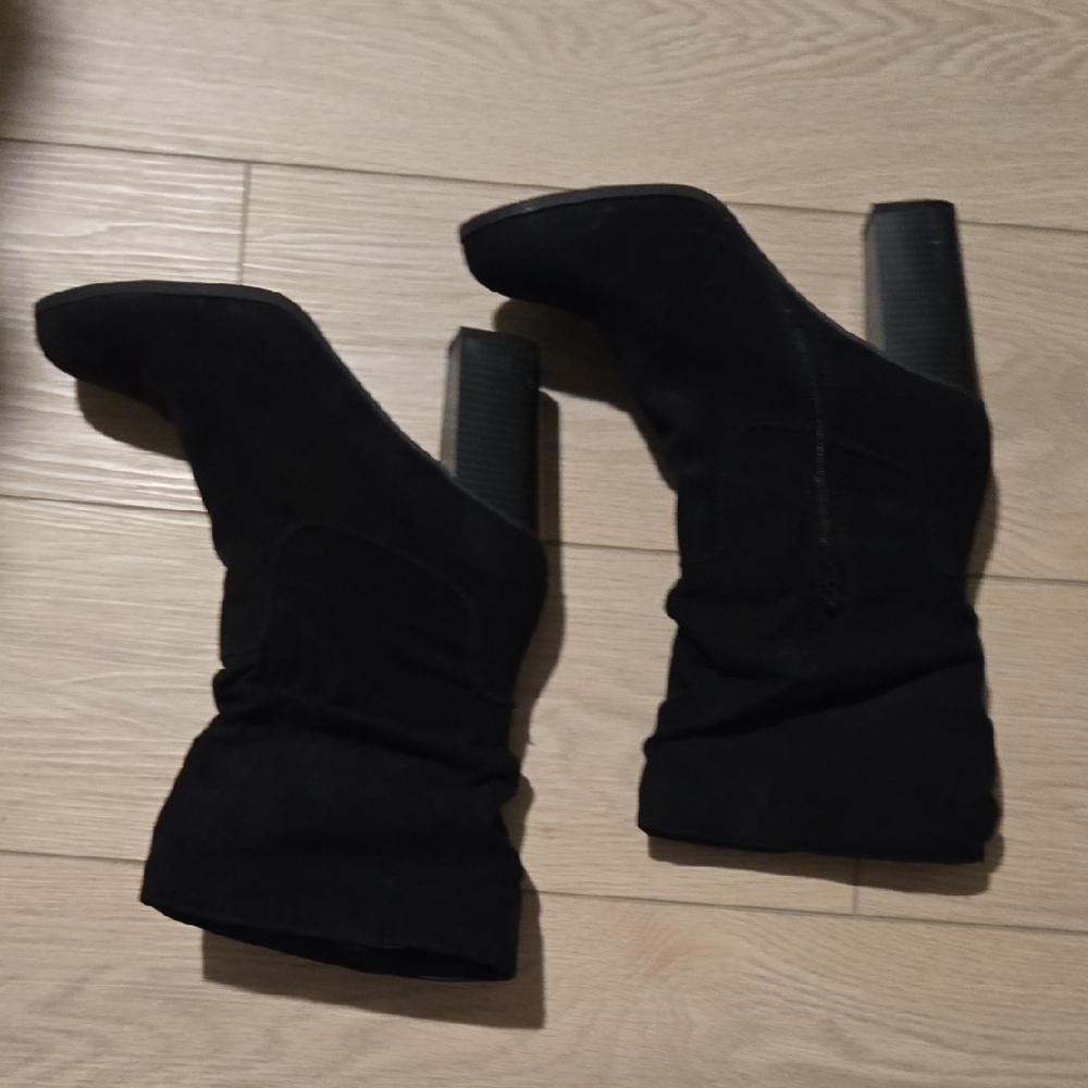 Black Suede Women's Boots